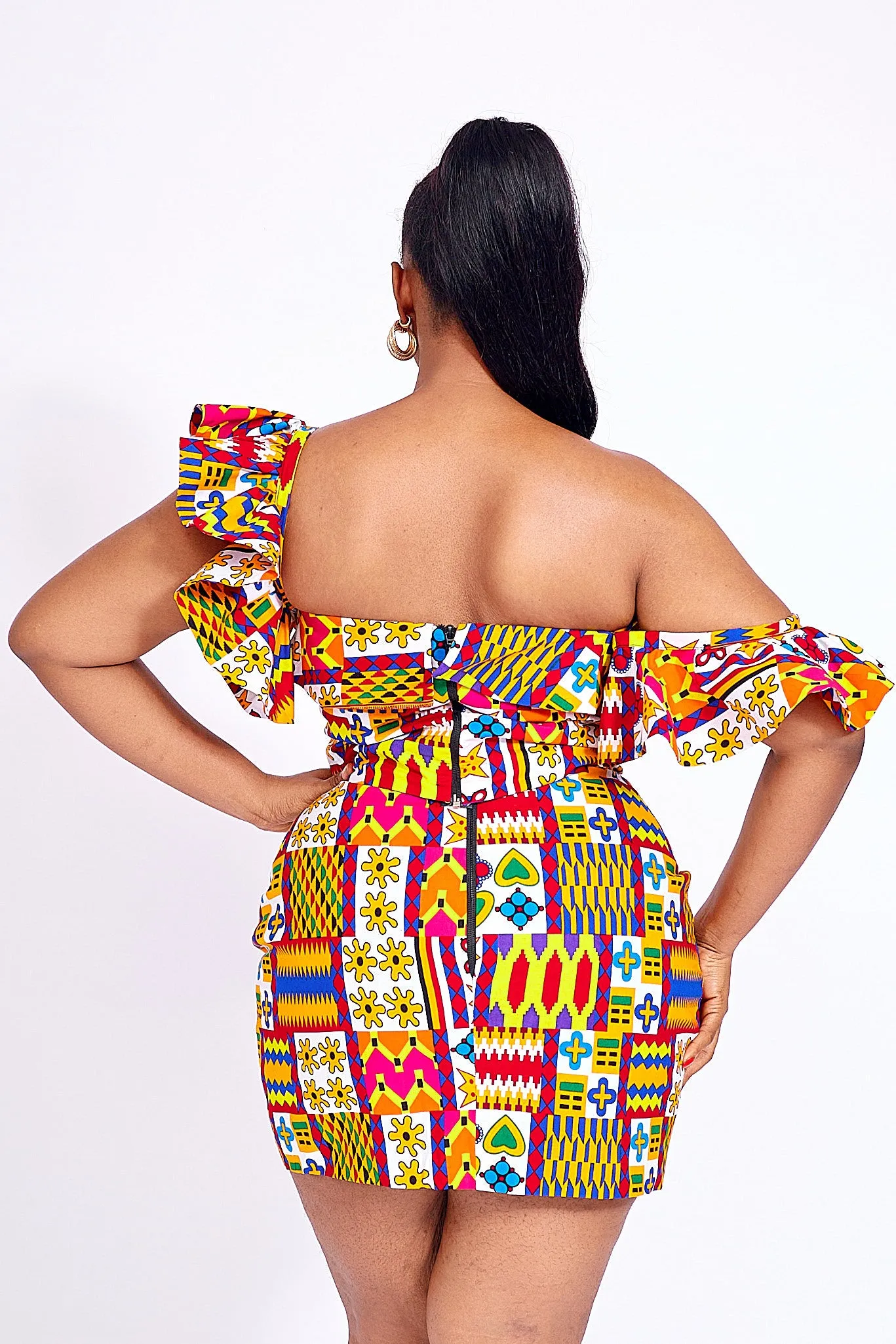 FATIMA AFRICAN PRINT SKIRT