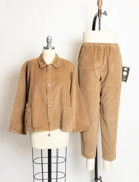 Flax Ensemble 2000s Corduroy Pants Jacket S