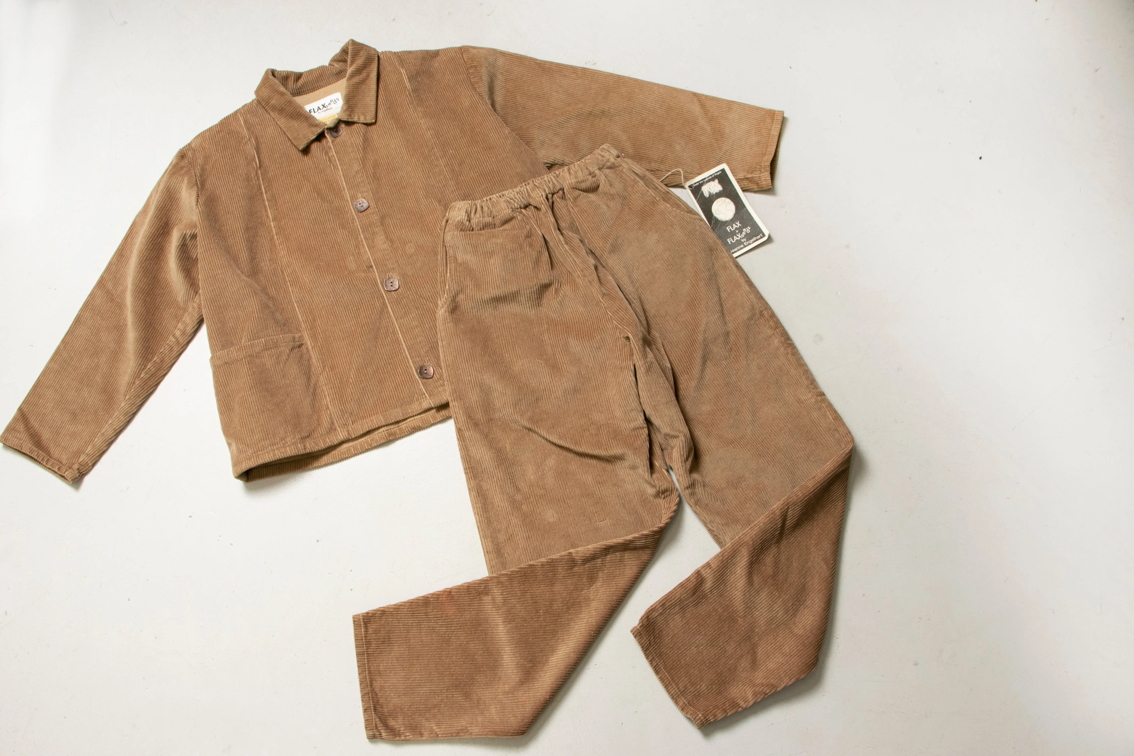 Flax Ensemble 2000s Corduroy Pants Jacket S