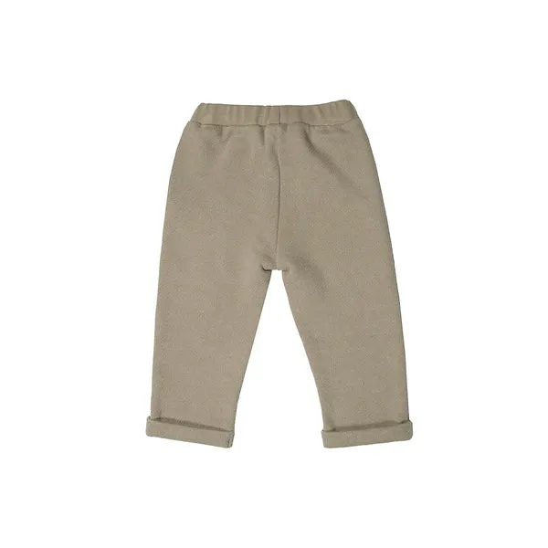 FLEECE BABY PANTS-Silver Sage