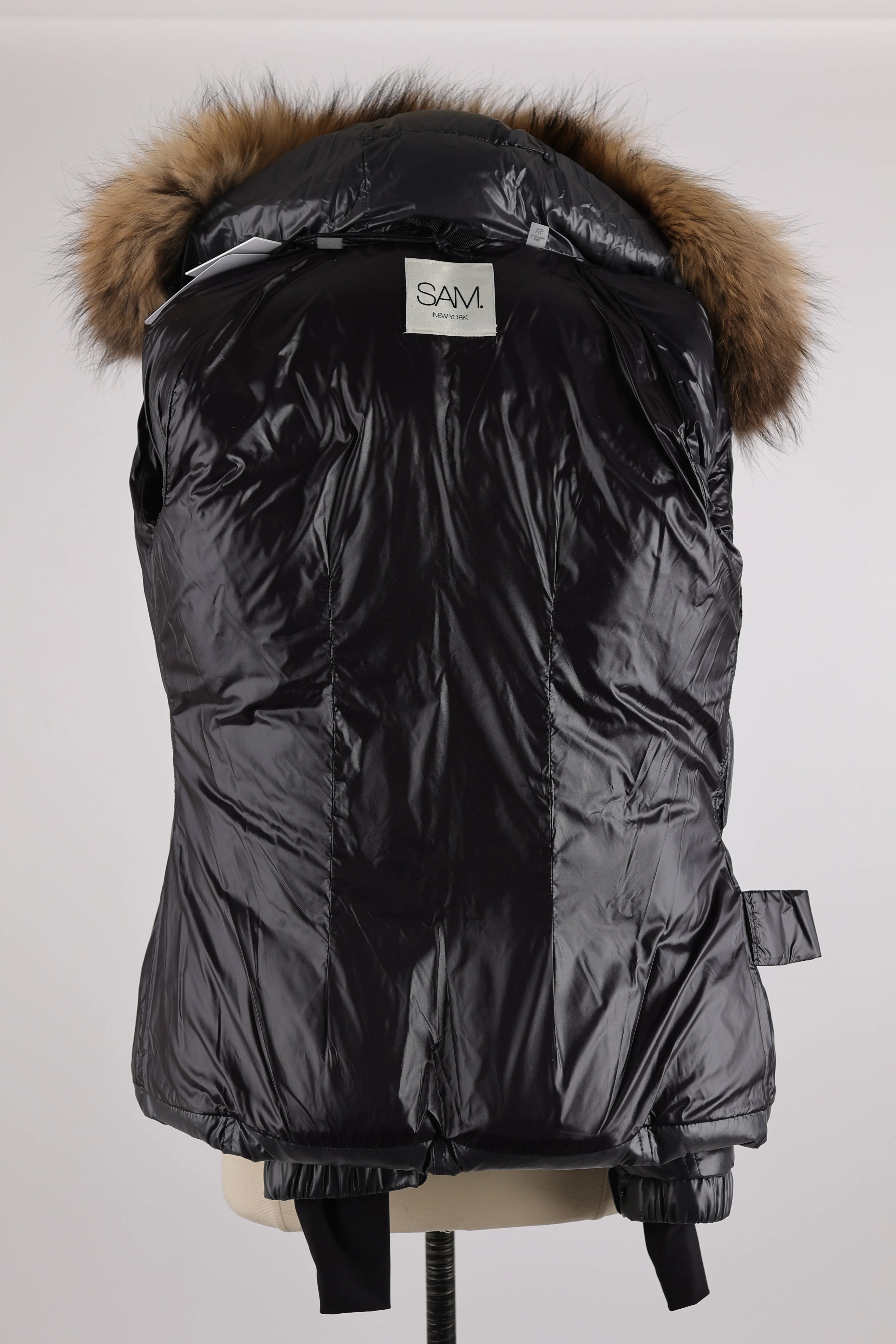 Fur Hooded Down Puffer Jacket