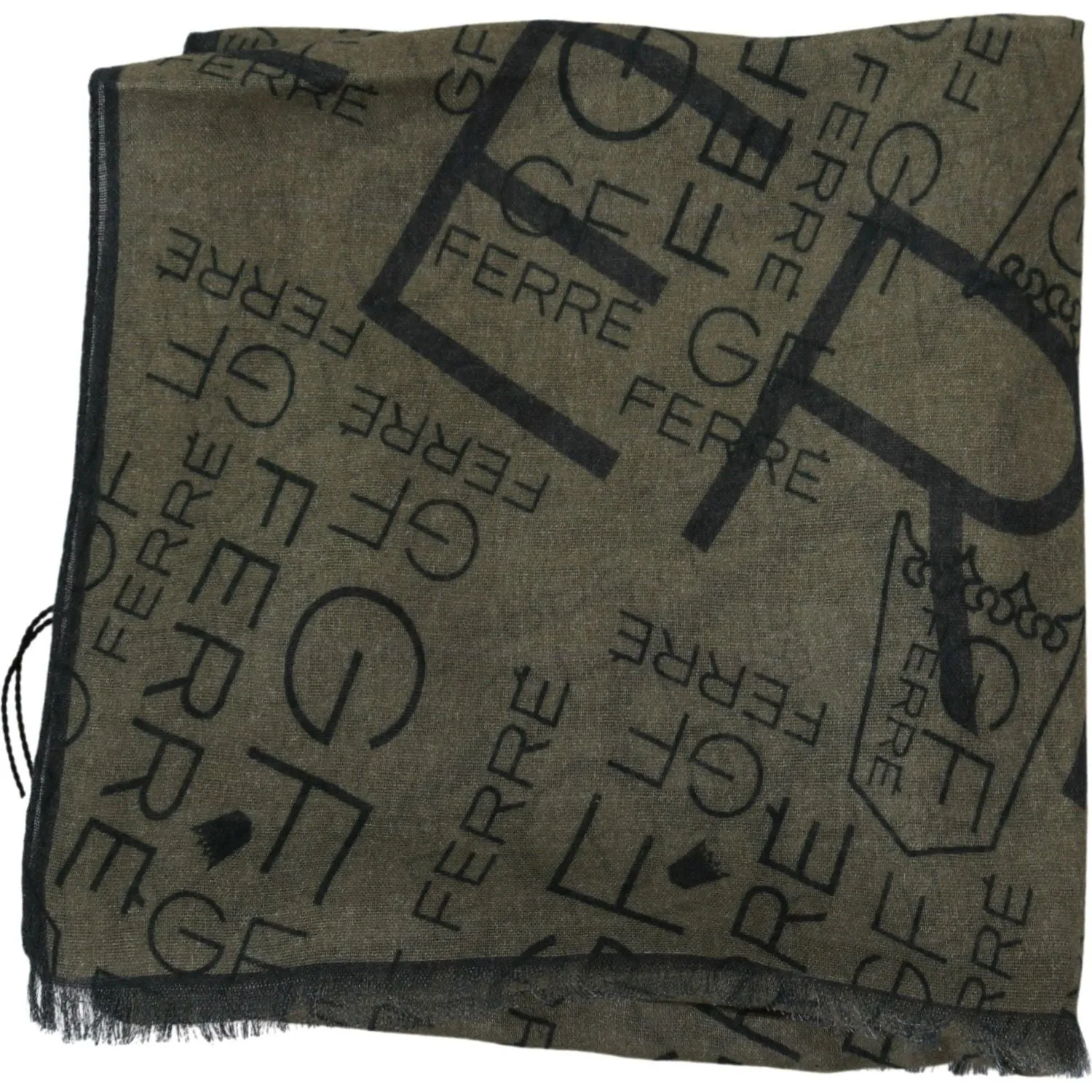 GF Ferre Elegant Patterned Wool-Blend Scarf