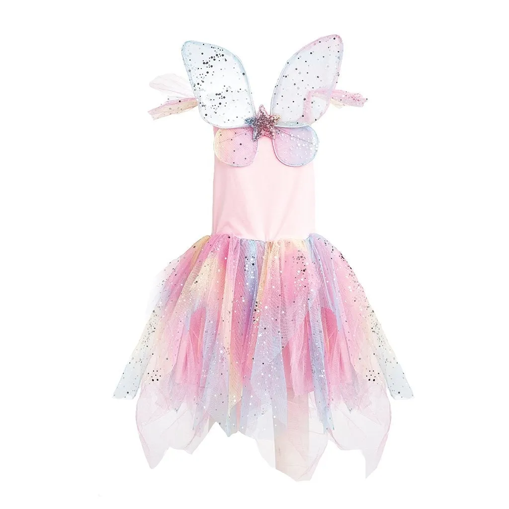 Great Pretenders Rainbow Fairy Dress w/Wings