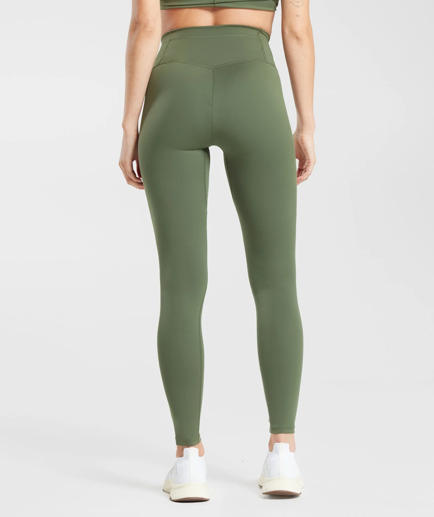 Gymshark Everyday V Waistband Leggings - Core Olive