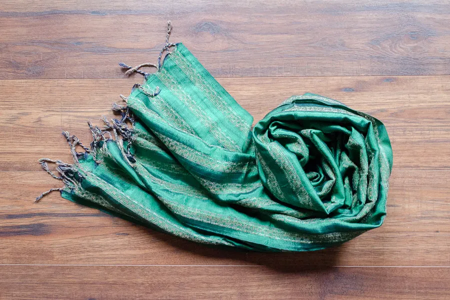 Hand-loomed Silk Scarf