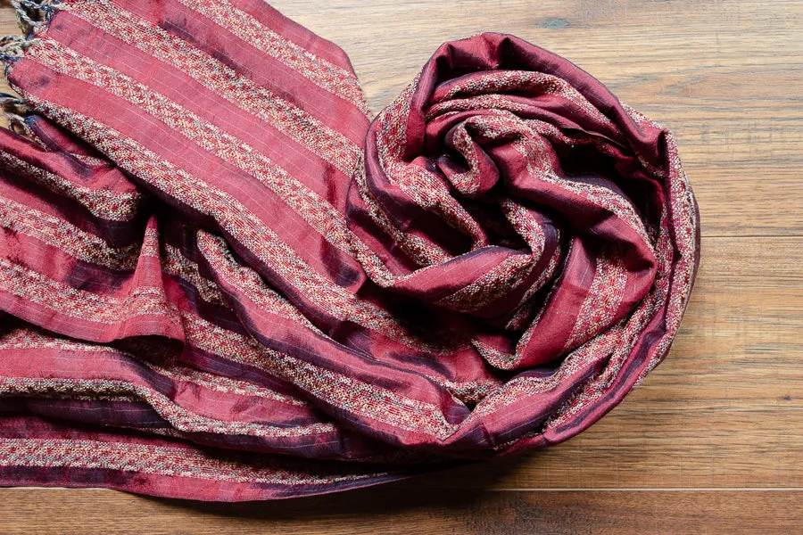 Hand-loomed Silk Scarf