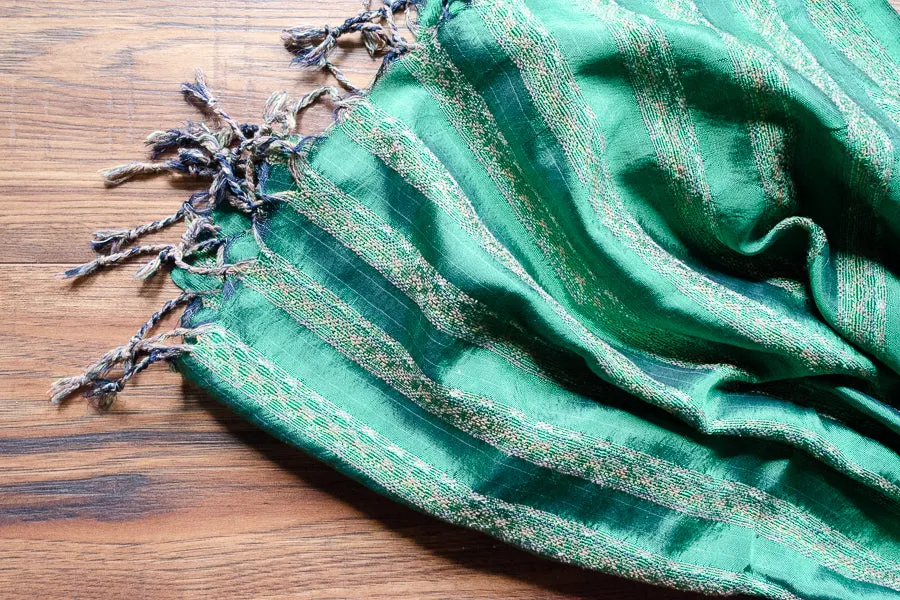 Hand-loomed Silk Scarf