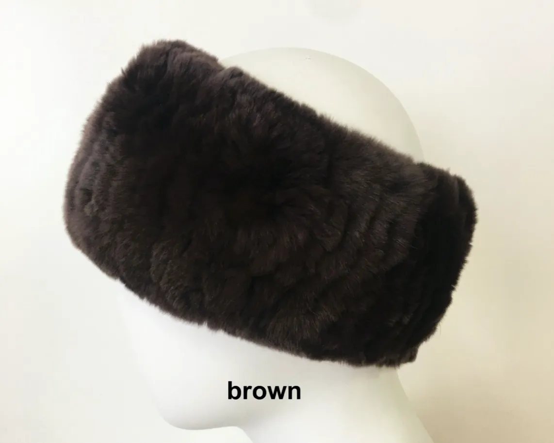 Headband, Rex Rabbit Fur, Multiple Colors - Linda Richards - Style HB152