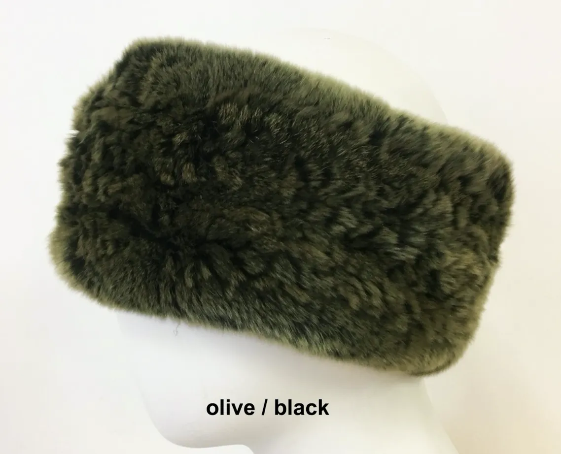 Headband, Rex Rabbit Fur, Multiple Colors - Linda Richards - Style HB152