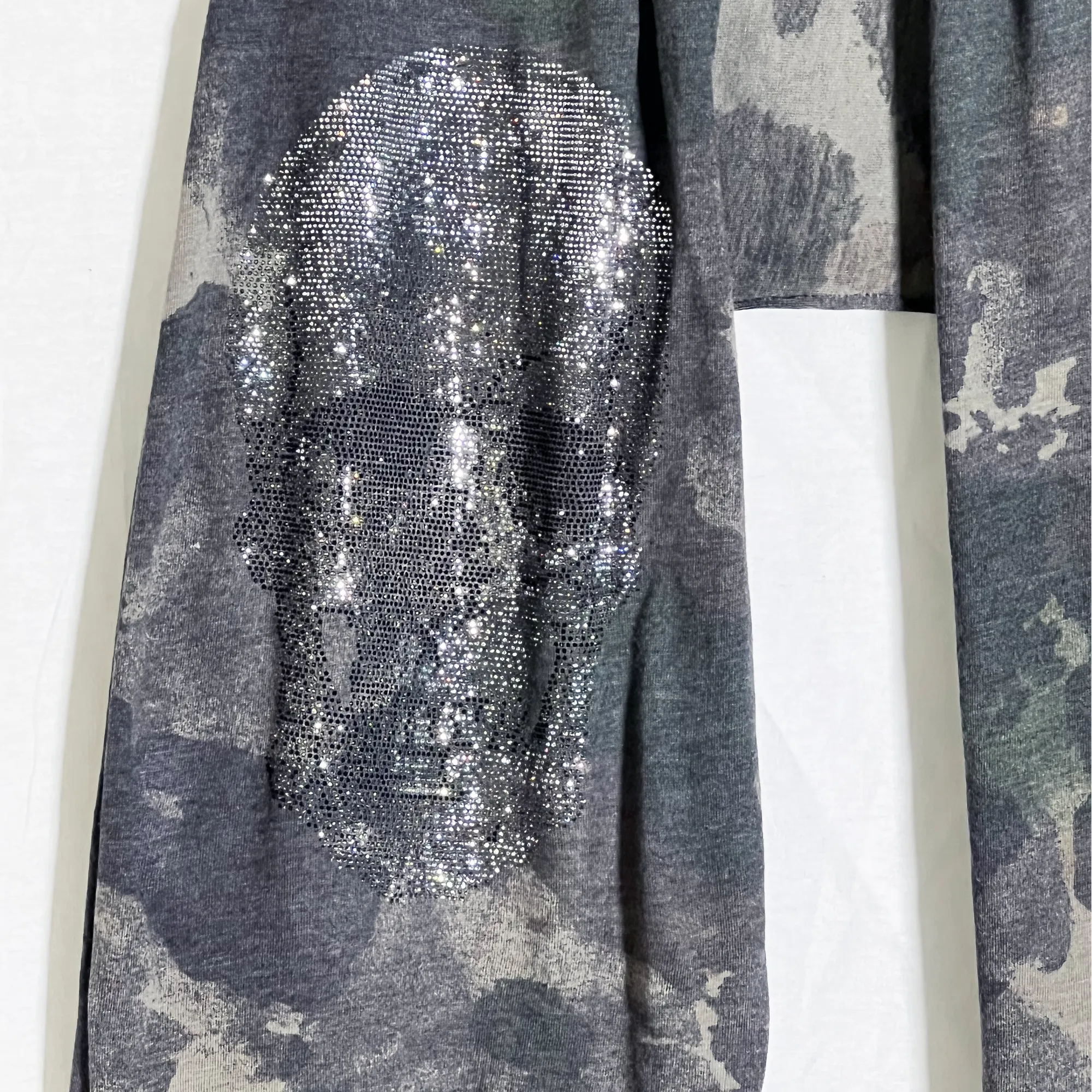 Hipchik Rhinestone Skull Camo Jersey Scarf