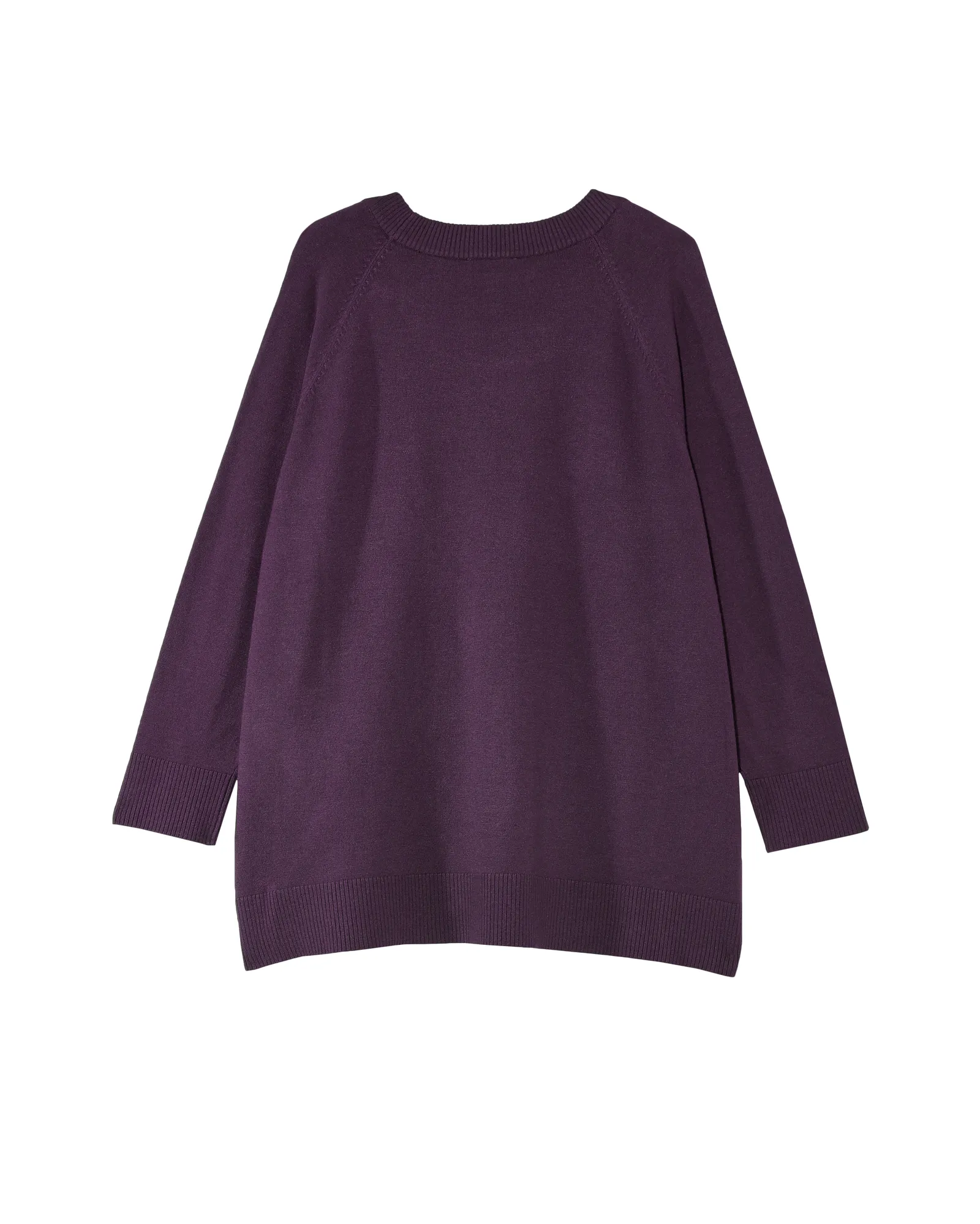 Iclyn Modern Zipper Sweater | Purple