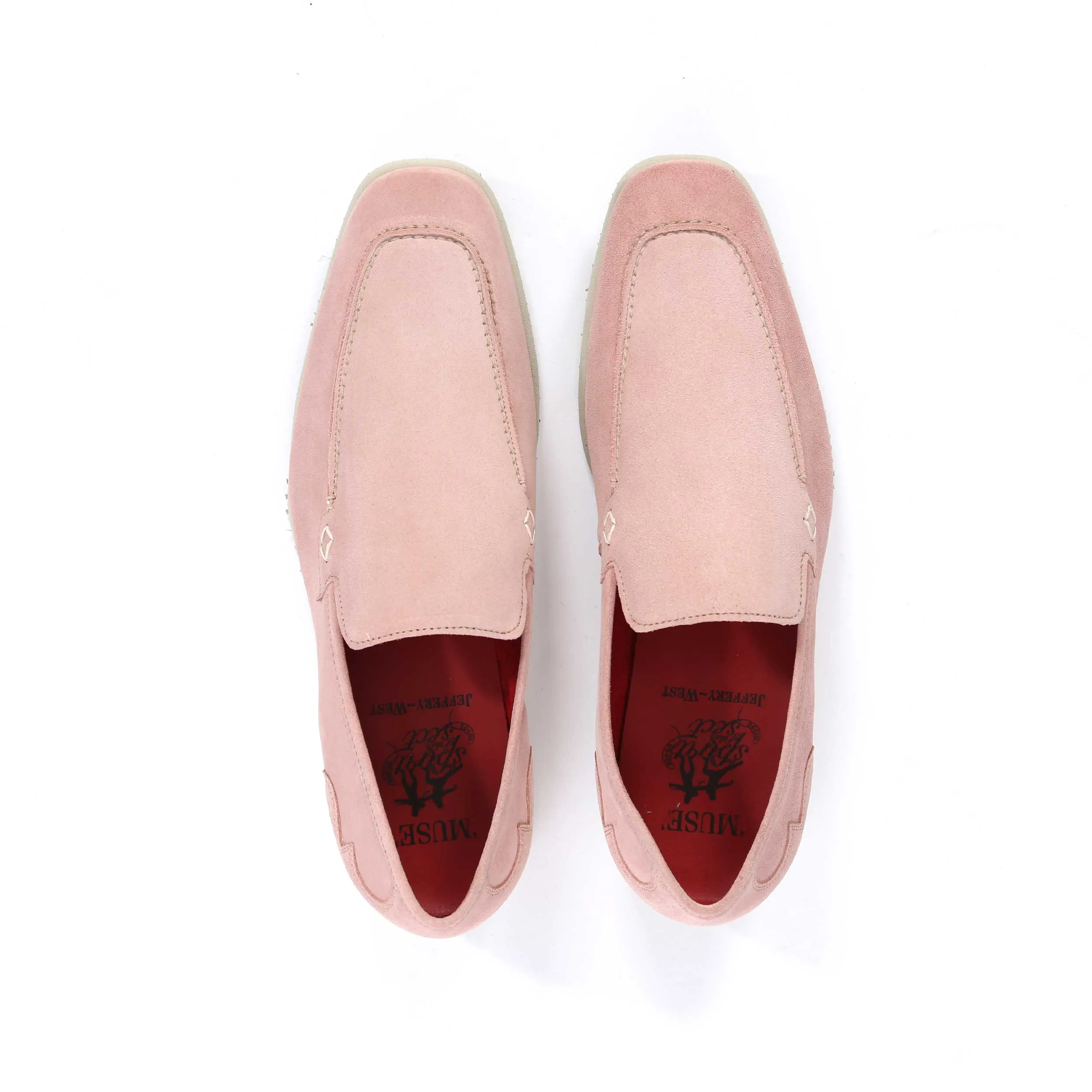 Jeffery West Jung Shoe in Light Pink Suede