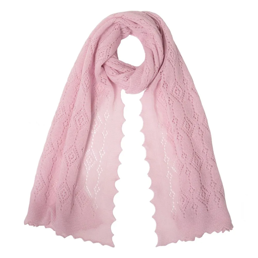 Jewel Cashmere Scarf - Pale Pink