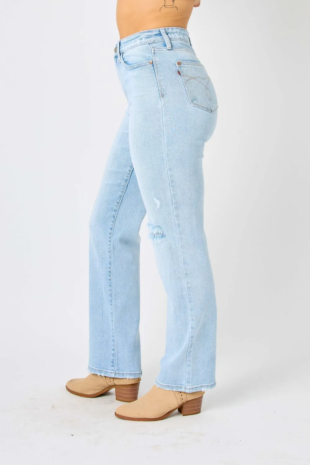 Judy Blue Closing Time High Waist Straight Jeans Style 82600