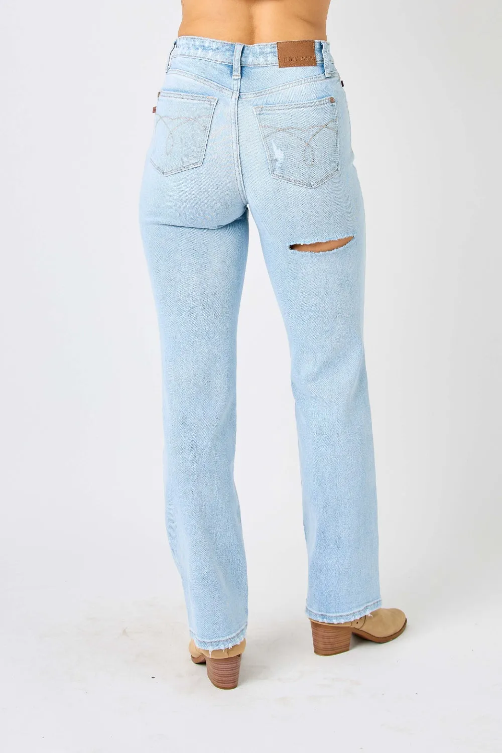 Judy Blue Closing Time High Waist Straight Jeans Style 82600