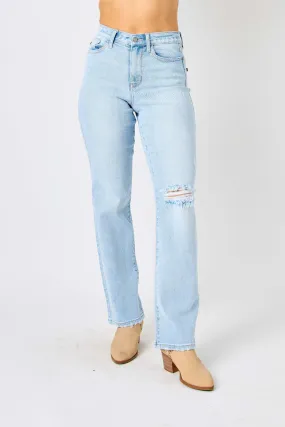 Judy Blue Closing Time High Waist Straight Jeans Style 82600