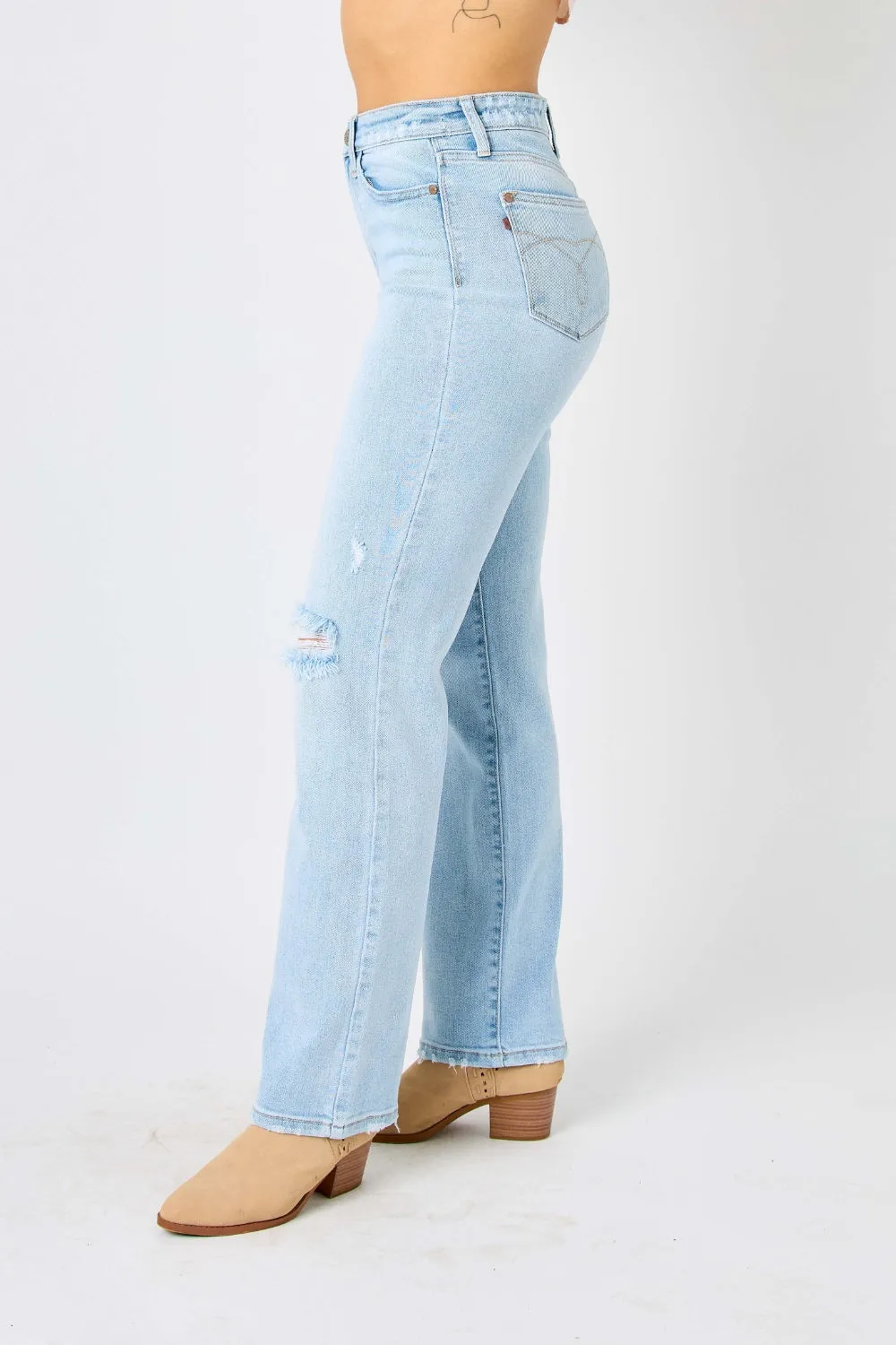 Judy Blue Closing Time High Waist Straight Jeans Style 82600