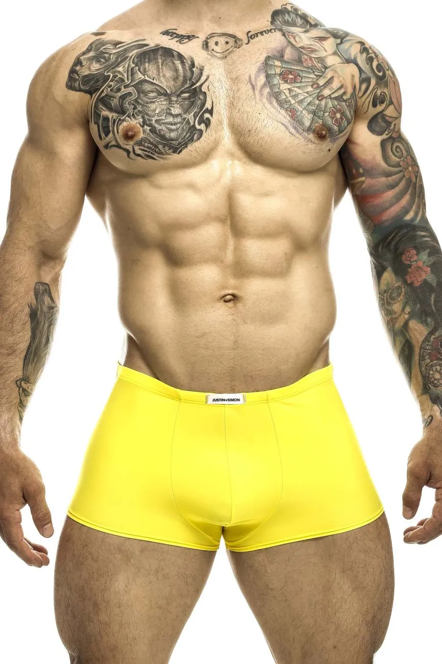 JUSTIN SIMON XSJ08 Classic Trunks Color Yellow