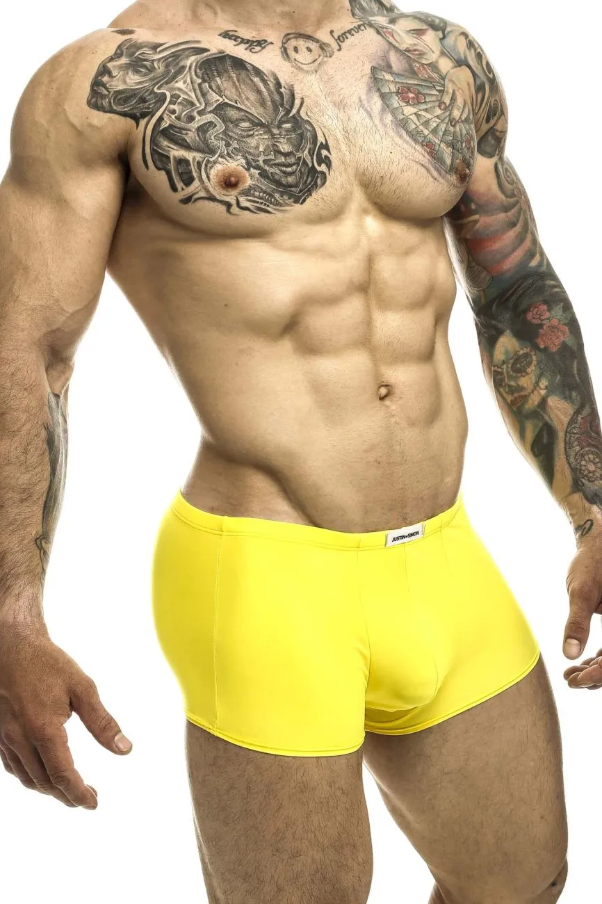 JUSTIN SIMON XSJ08 Classic Trunks Color Yellow