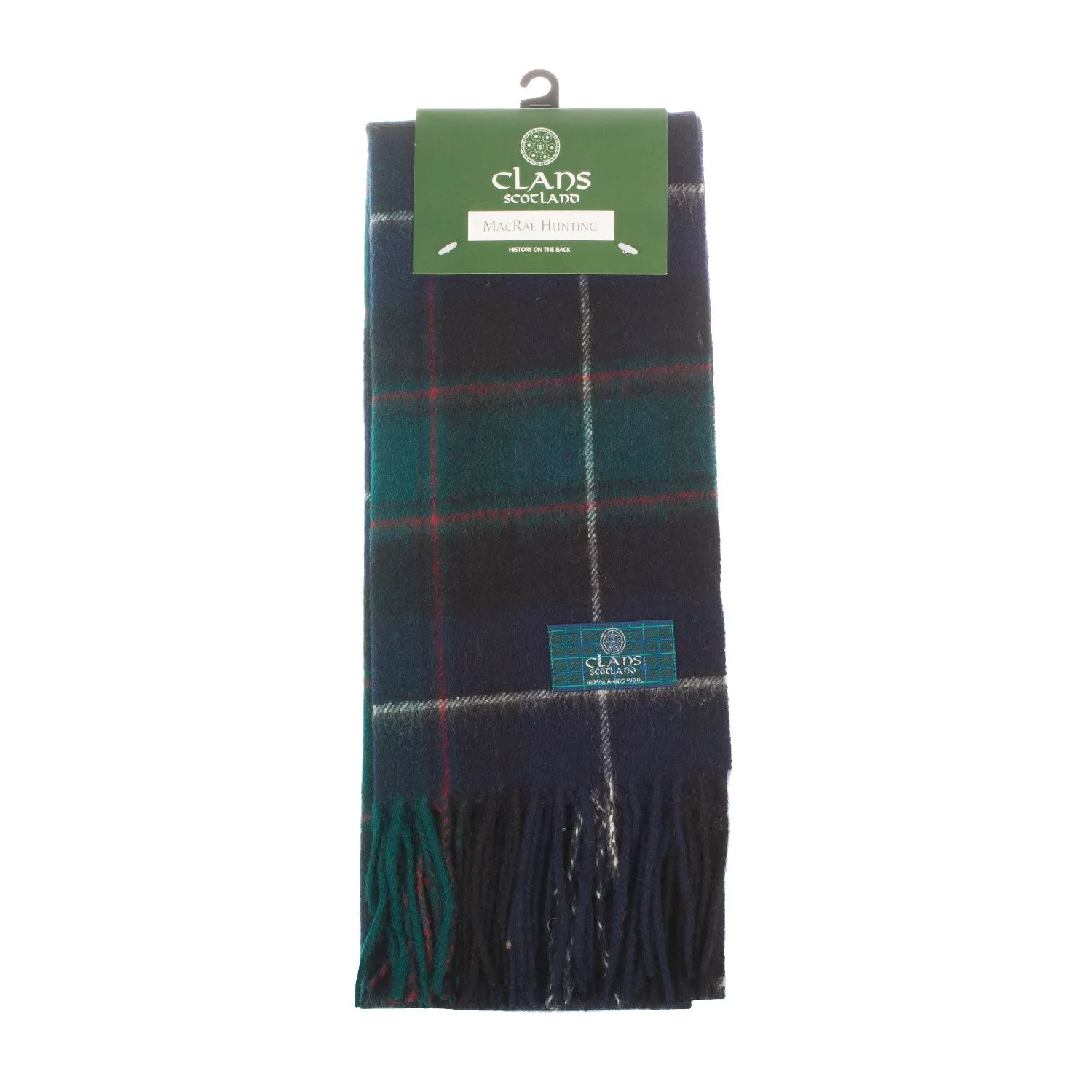 Lambswool Scottish Tartan Clan Scarf  Macrae Hunting