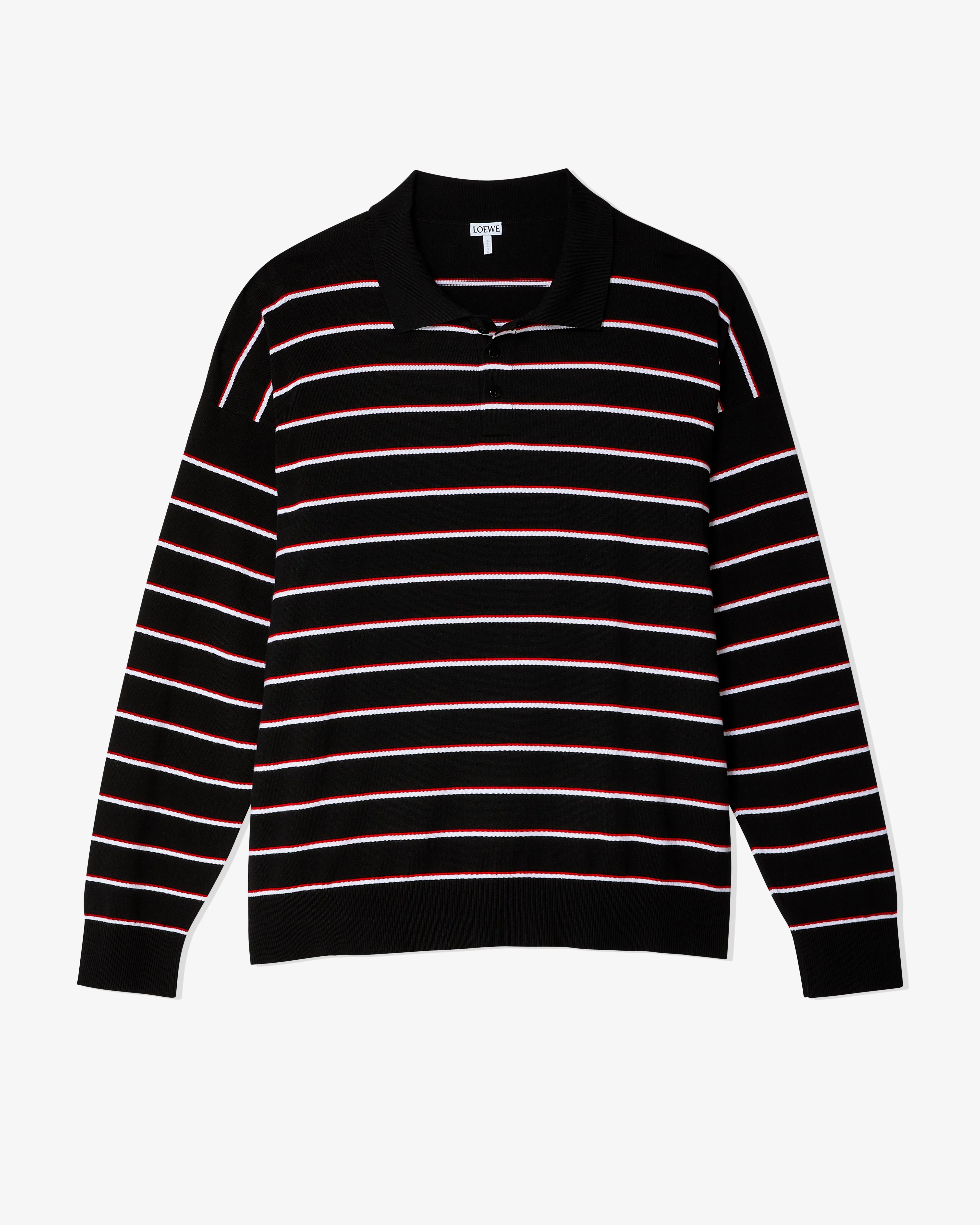 Loewe - Men's Polo Sweater - (Black/Red)