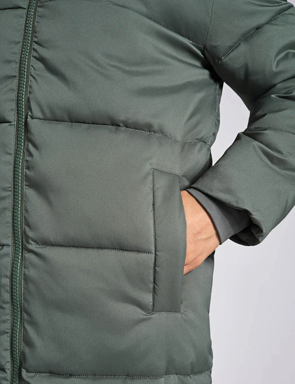 Long Puffer Jacket - Thyme