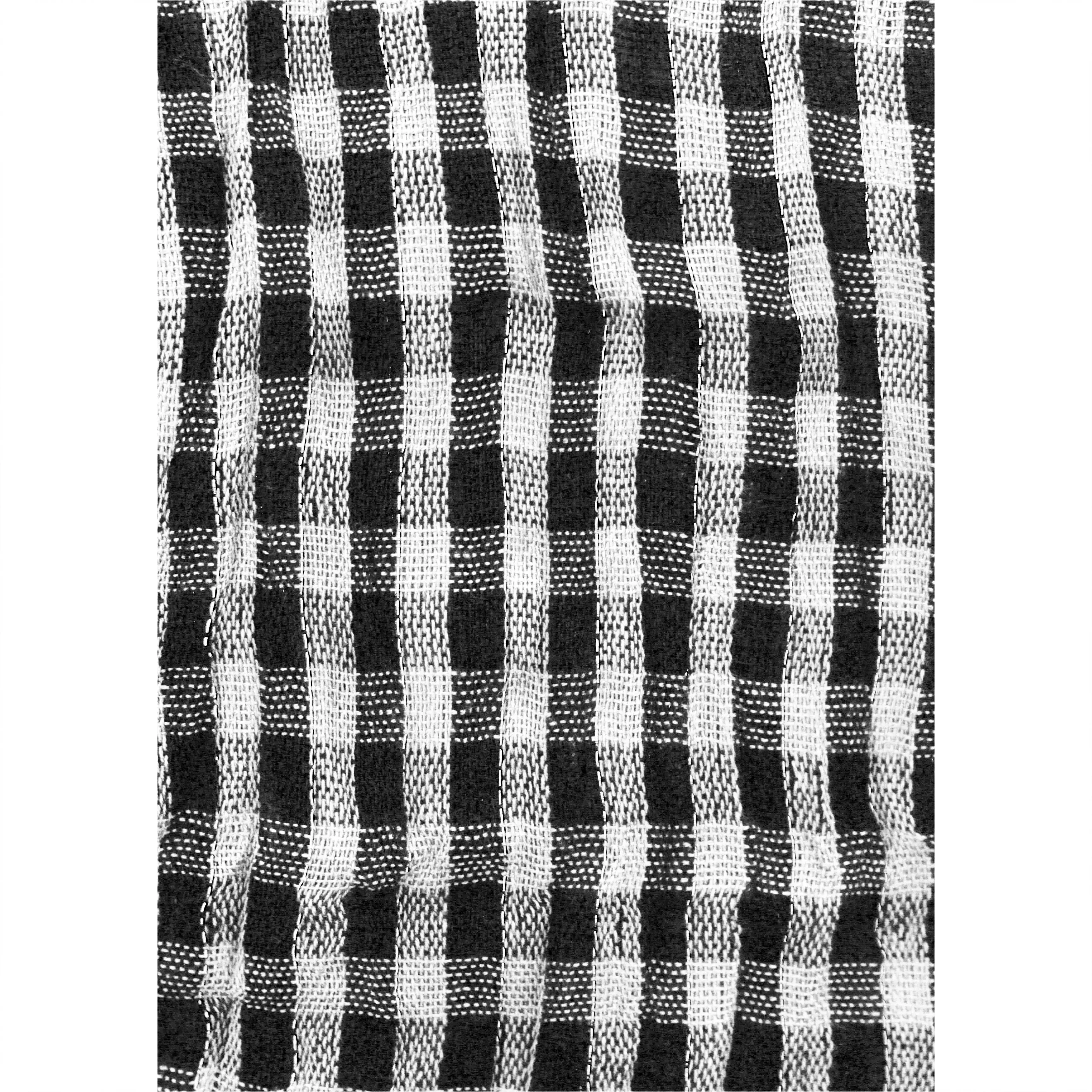 Lurex Checkered Print Scarf