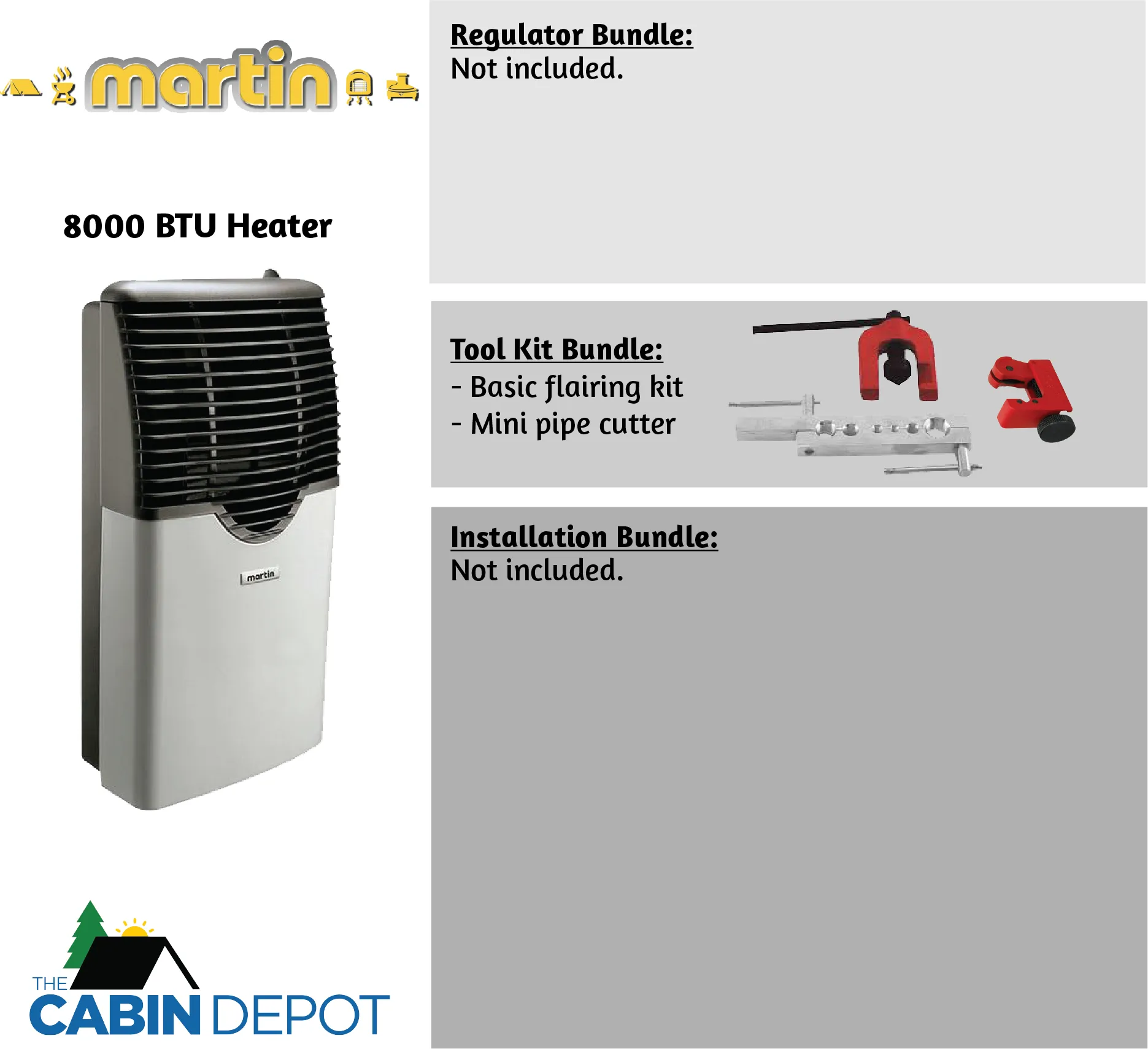 Martin 8000 BTU Propane Direct Vent Heater MDV8P