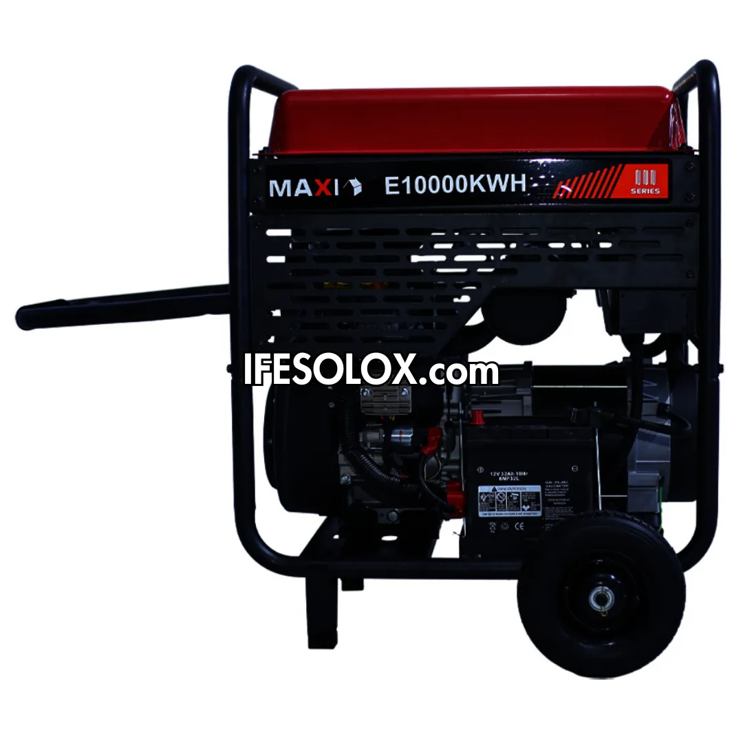 MAXI E10000KWH 12.5KVA Pure Copper Key Start Gasoline Heavy Duty Generator - Brand New