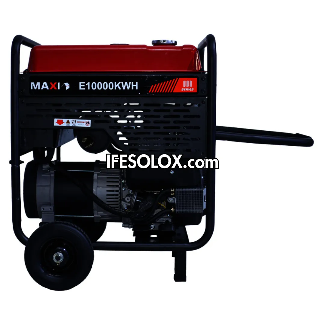 MAXI E10000KWH 12.5KVA Pure Copper Key Start Gasoline Heavy Duty Generator - Brand New