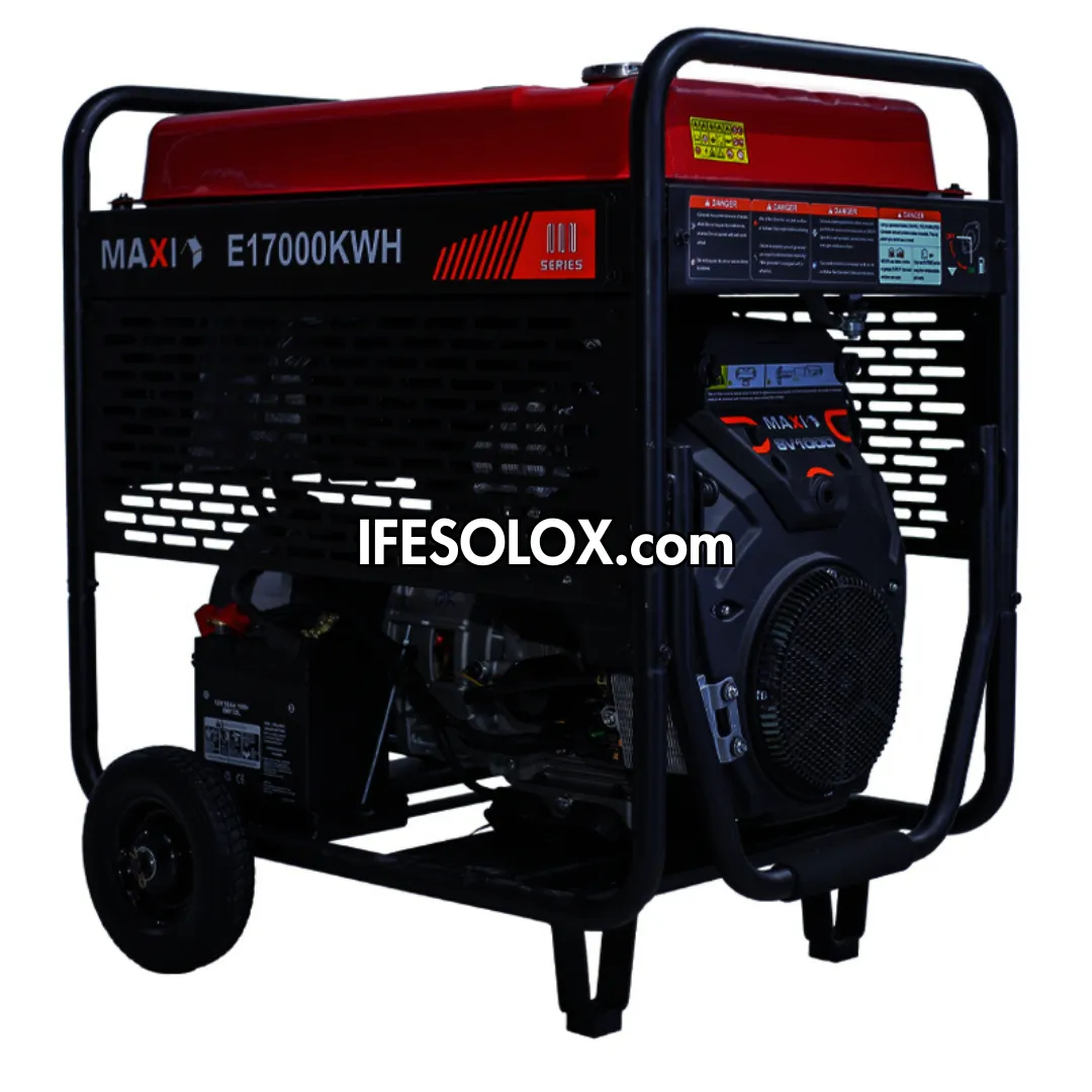 MAXI E17000KWH 21.25KVA Pure Copper Key Start Gasoline Generator with 3 PHASES - Brand New