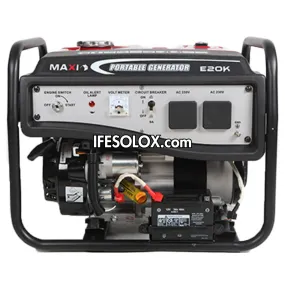 MAXI E20K 2.5KVA Pure Copper Key Start Gasoline Generator - Brand New