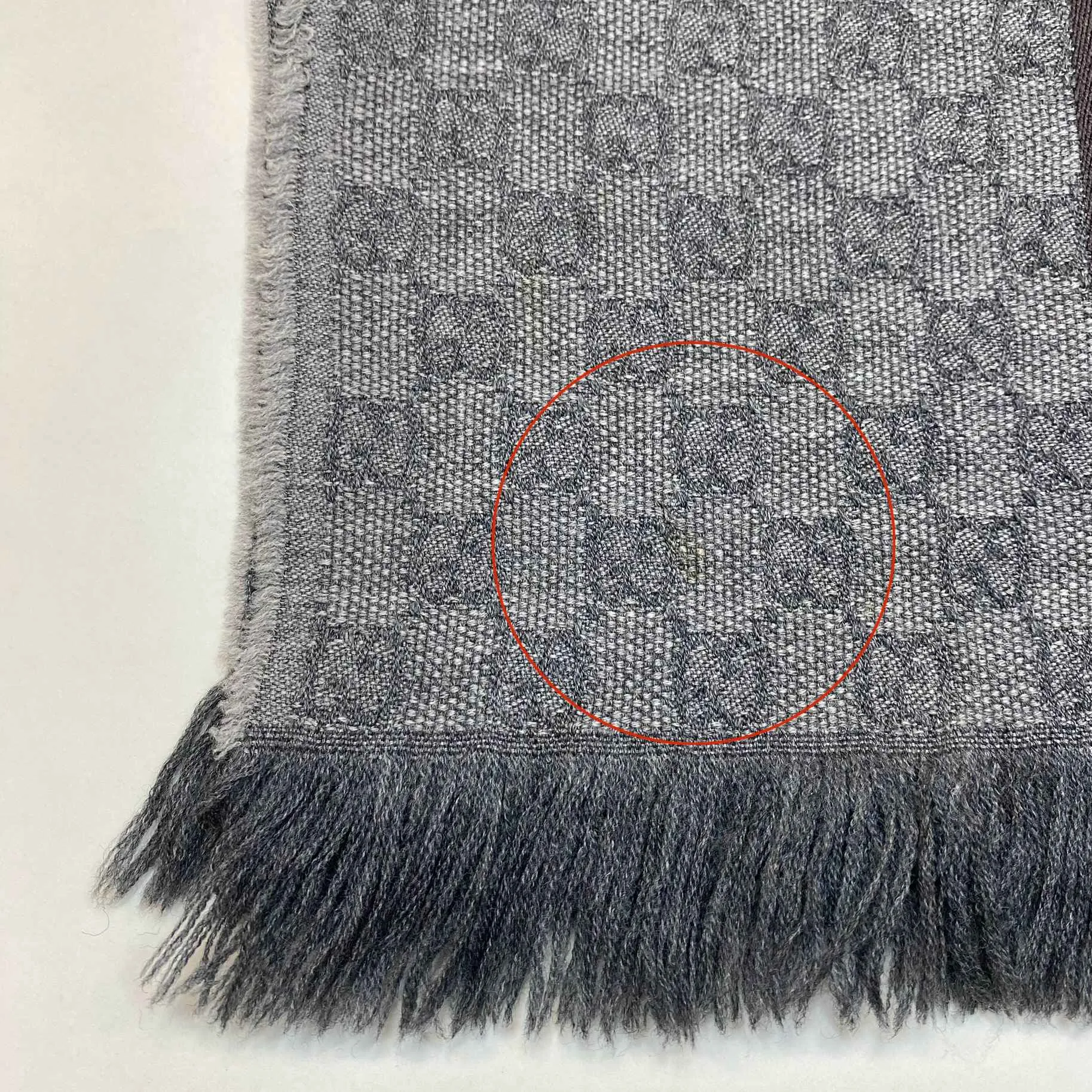 Men's Gg Web Stripe Scarf Grey