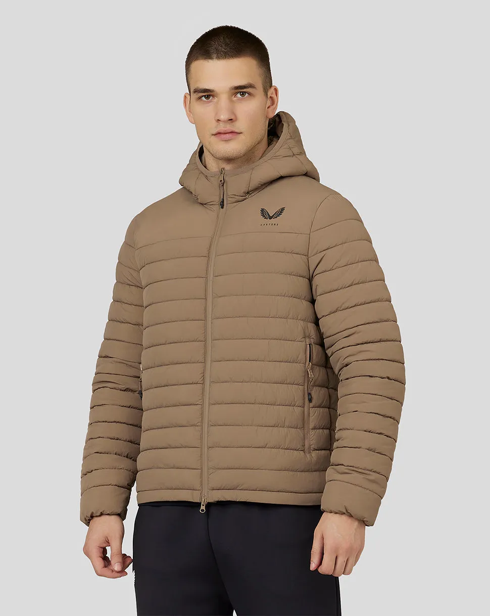 Men’s Hooded Puffer Jacket – Mushroom