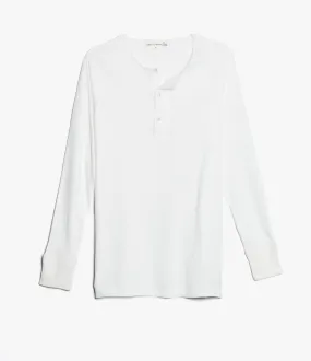 Merz b. Schwanen 102 Button Border Shirt - White