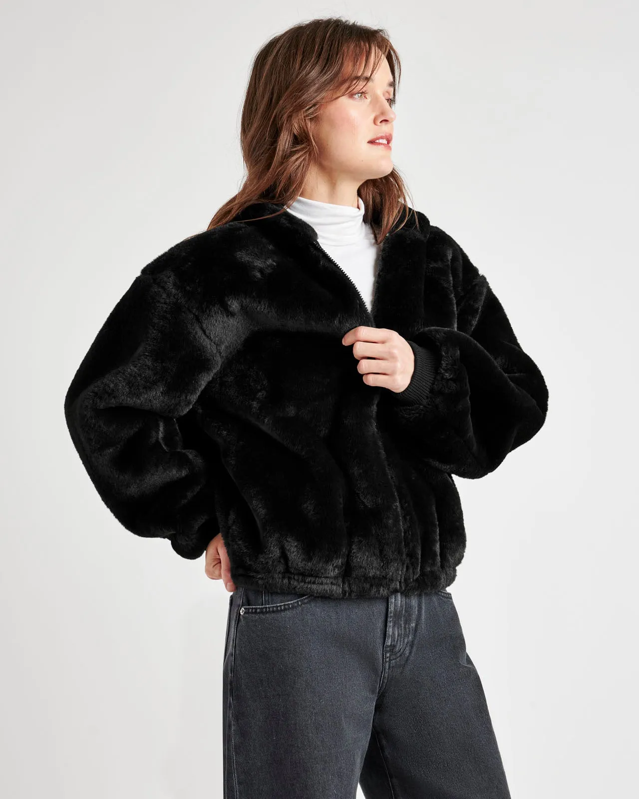 Mikki Fur Bomber Jacket