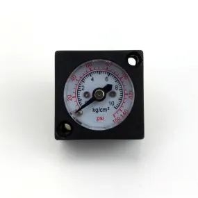 Mini gauge 27mm x 27mm x 8mm Radial Stem - 0-150psi