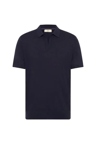 M.J. Bale - Dickie Knit Polo - Navy