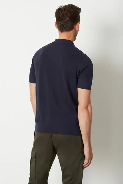 M.J. Bale - Dickie Knit Polo - Navy