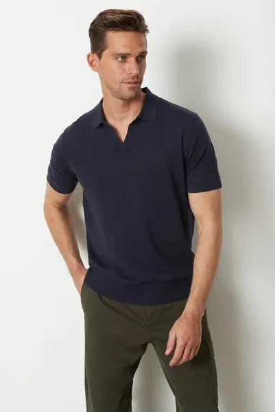 M.J. Bale - Dickie Knit Polo - Navy