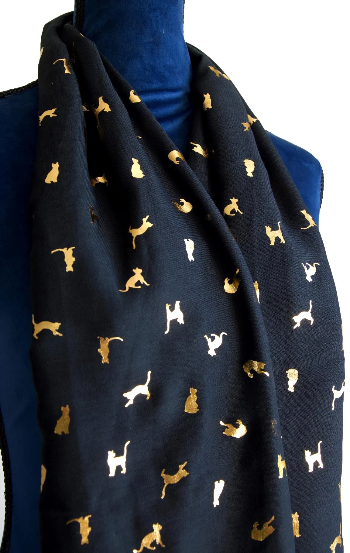 Multicolour and Black Biccari Cat Foil Scarfs - Gift Set