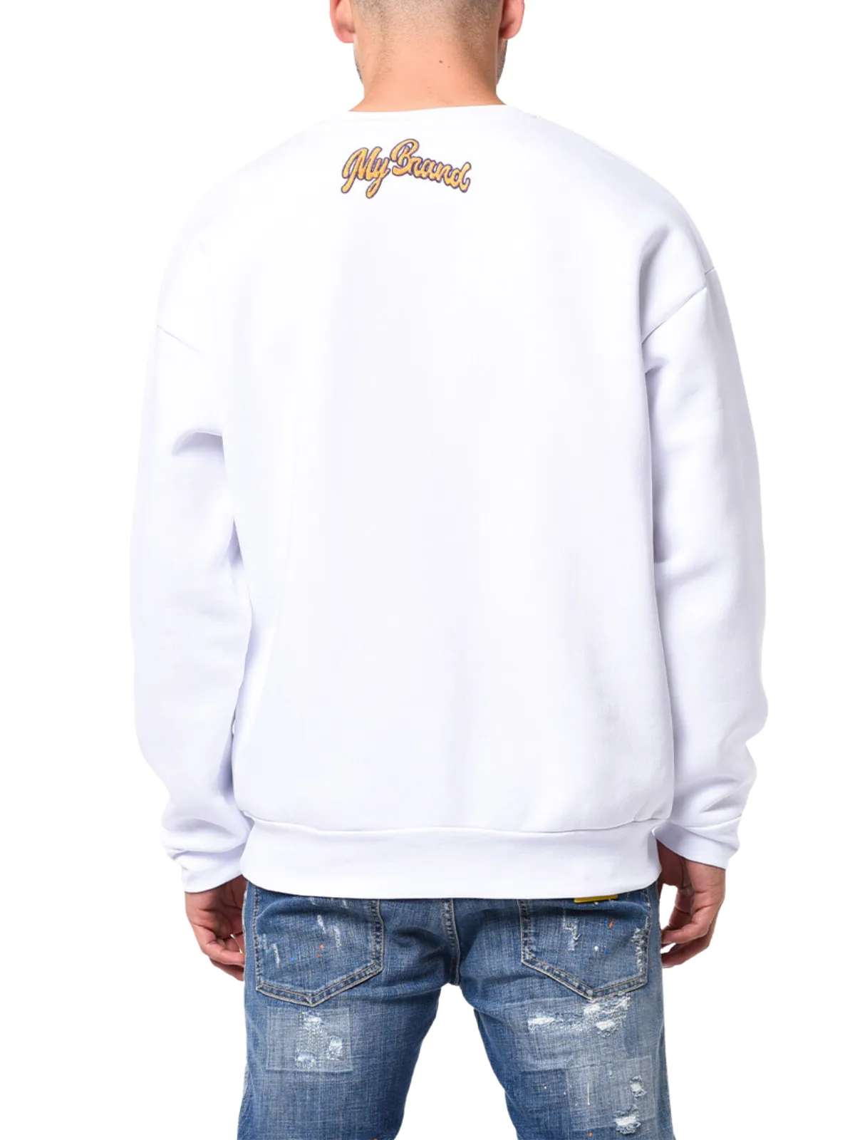 MY BRAND NBA LETTERS SWEATER | WHITE