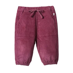 Nature Baby Frankie Cord Pant Rhubarb