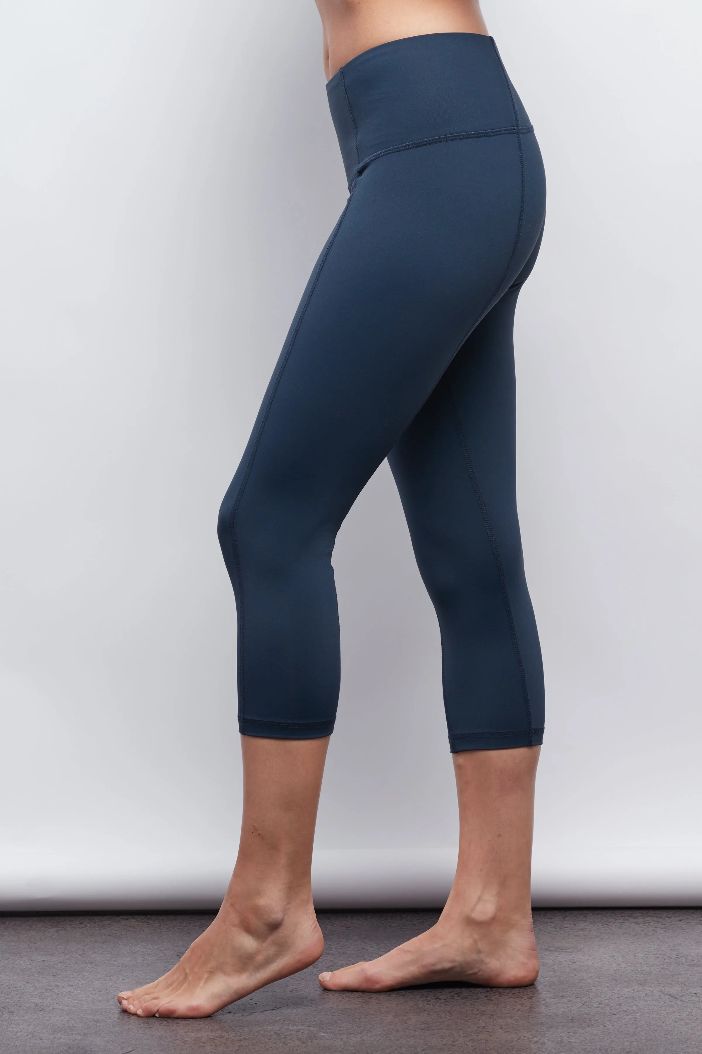 Navy Contour Crop Legging