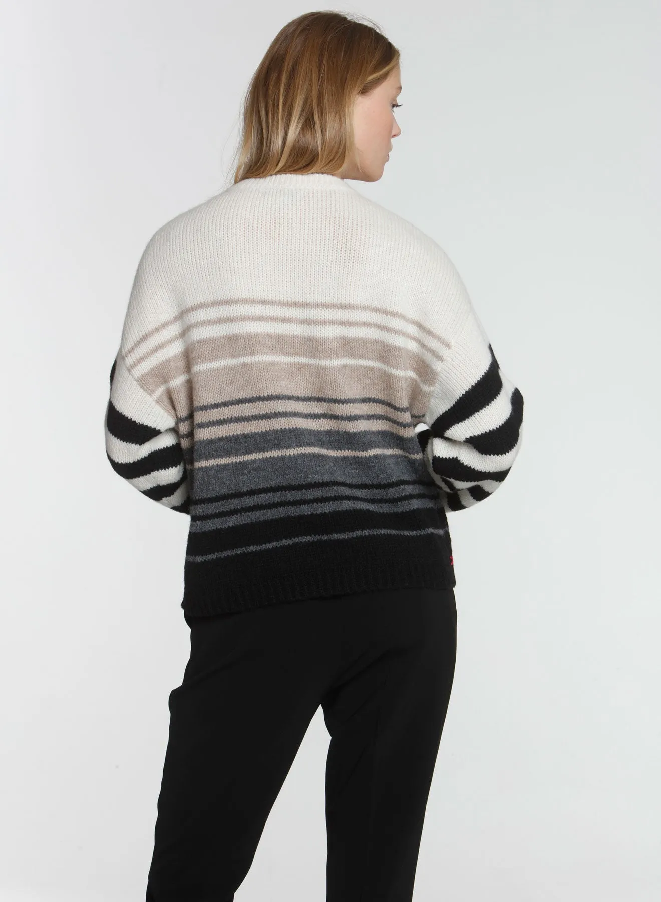 Nicki Cozy Stripe - White