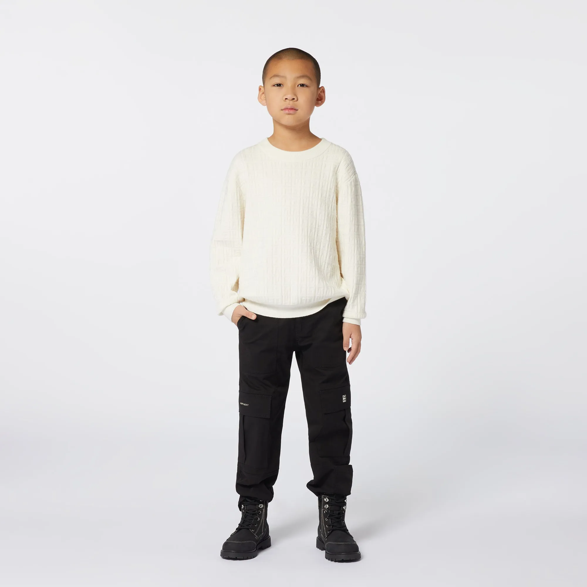 Off White Mini Me Allover Knit Sweater