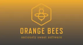 Orange Bees RACEDAY BAG - ships in about 3 weeks