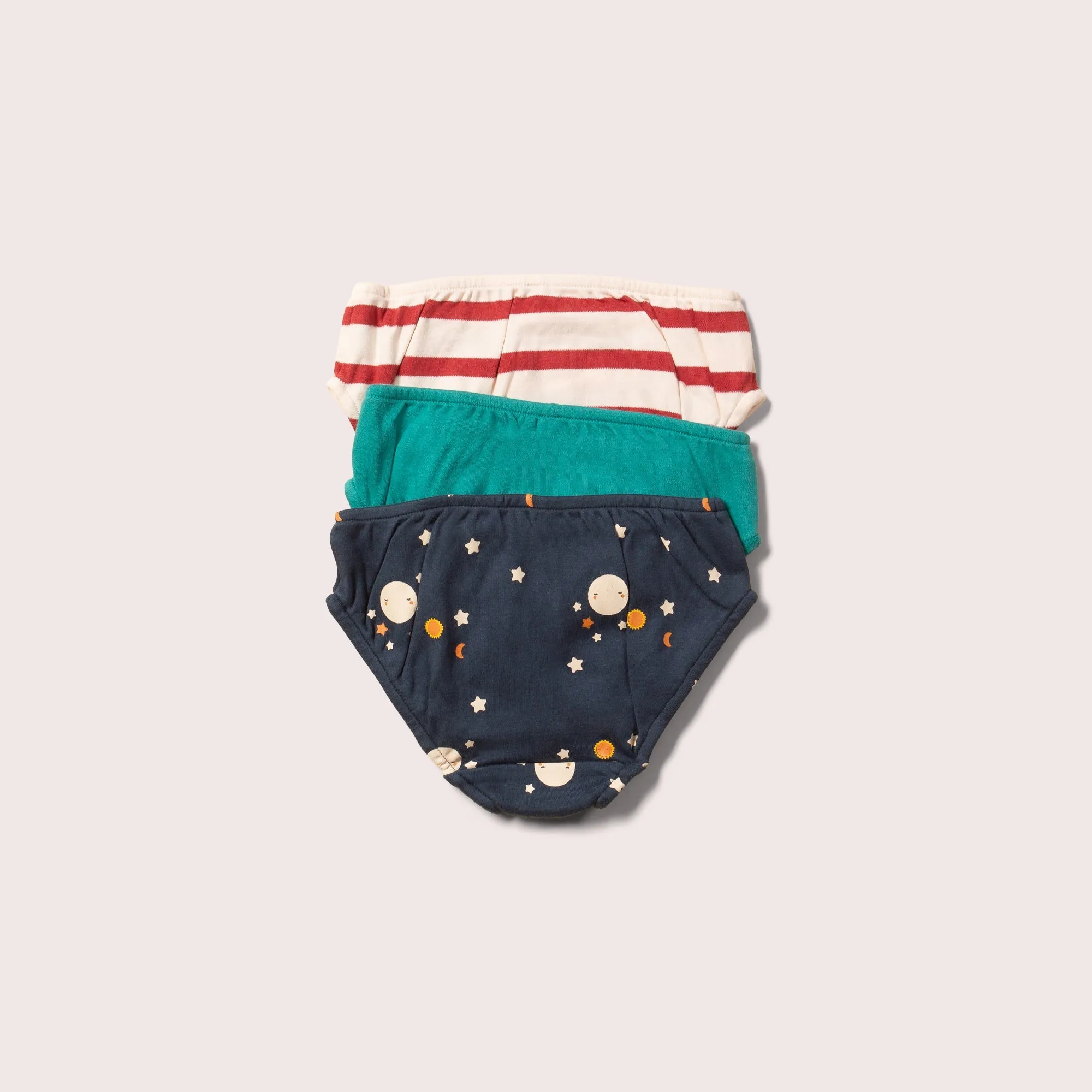 Over The Moon Organic Underwear Set - 3 Pack