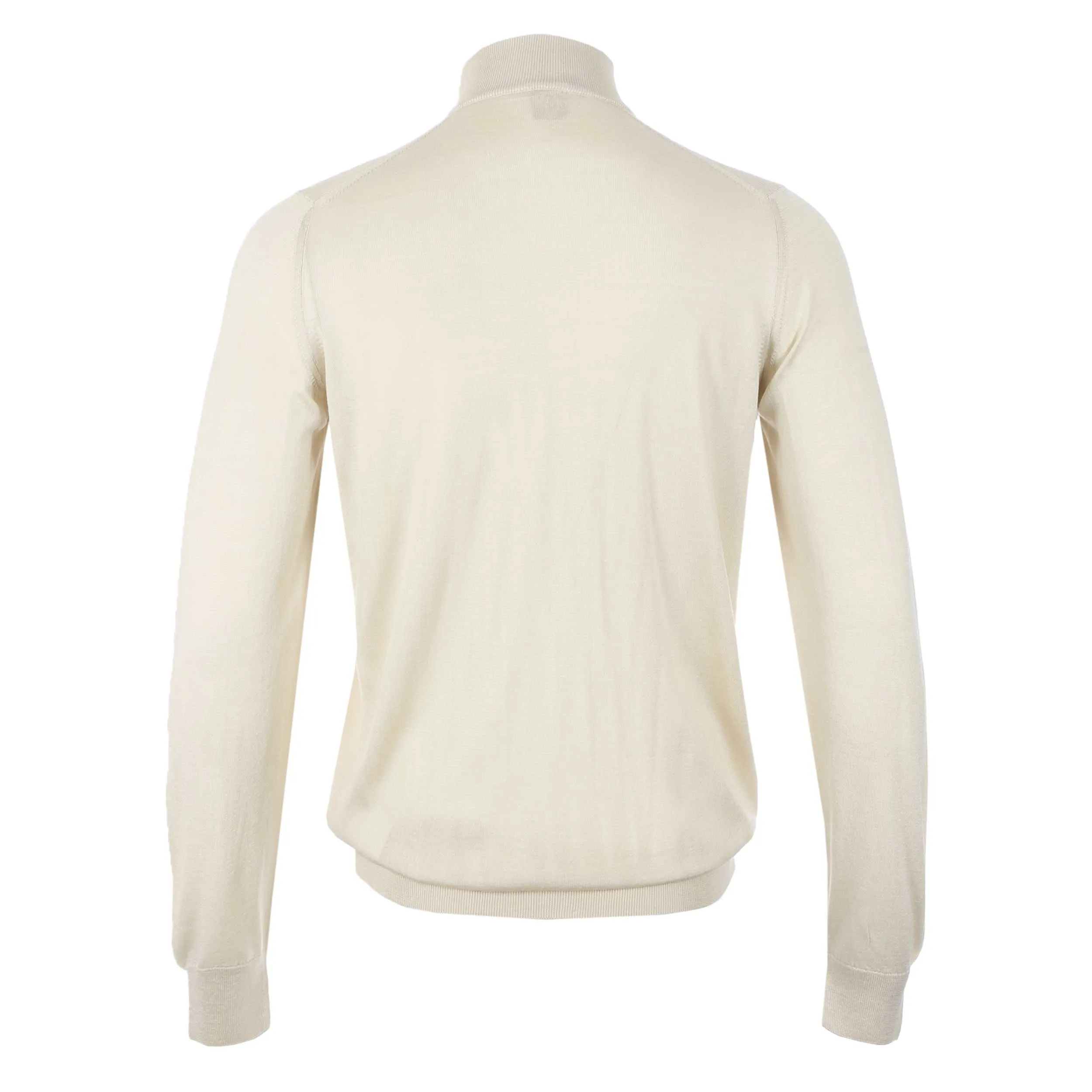 Pal Zileri Quarter Zip Knitwear in Cream