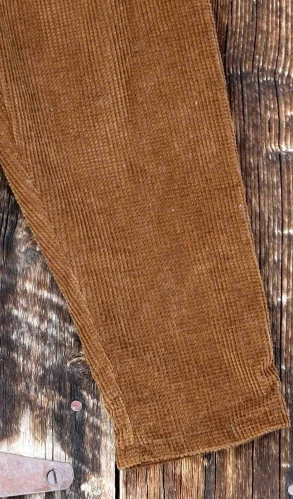 Pant Corduroy Brown with Elastic Waist